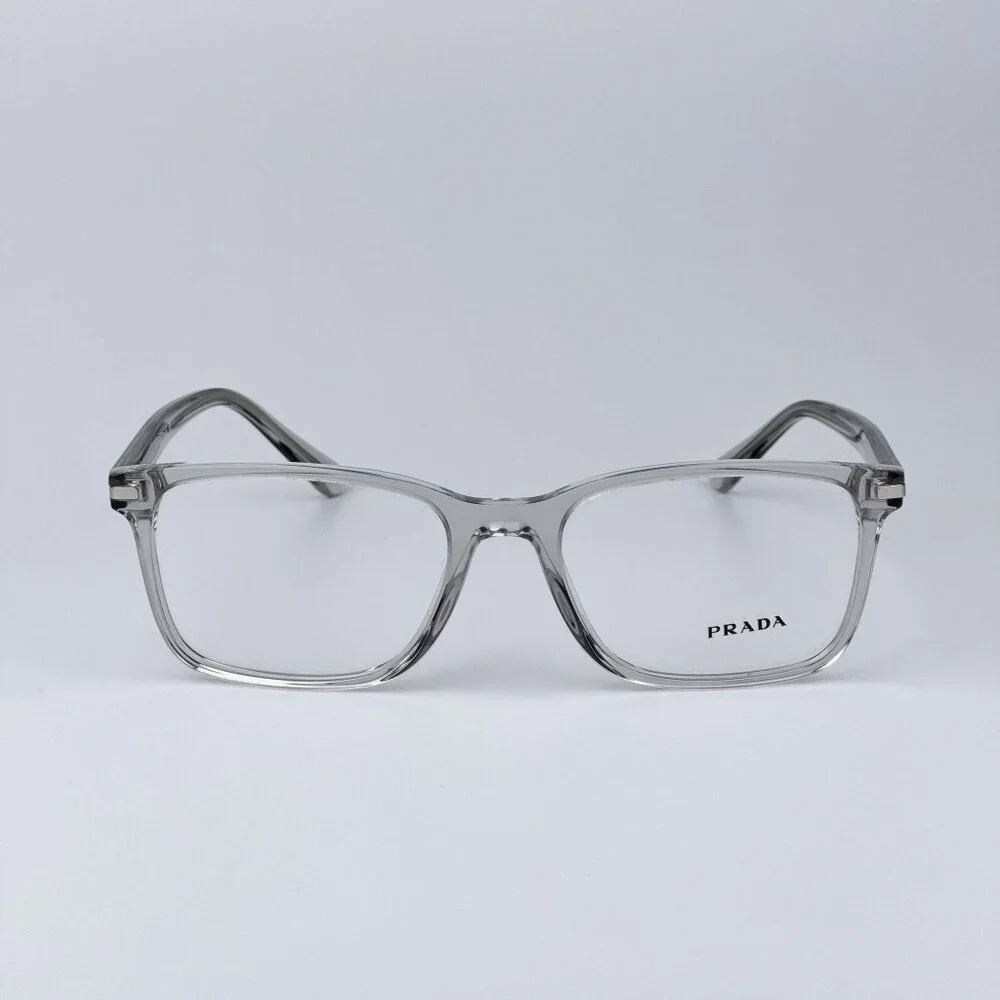 Prada PR14WV U431O1 Women BRAND NEW Eyeglasses Crystal Grey Square